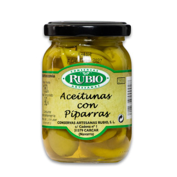 Aceitunas con Piparras Rubio