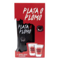 plata o plomo pack licor premium vasos shot