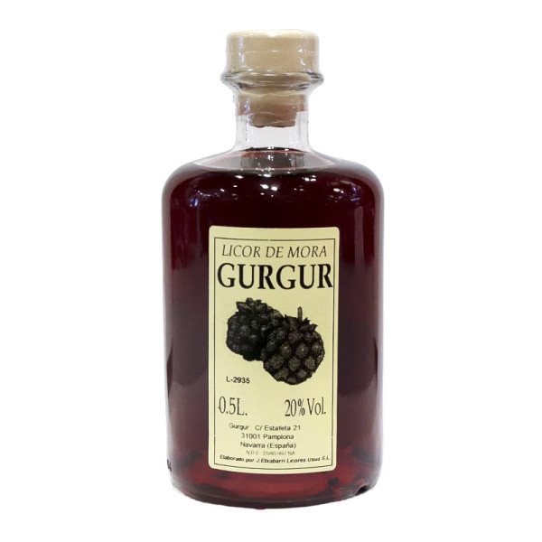licor de mora gurgur artesano premium